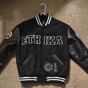 Ethika Black and White Varsity Jacket